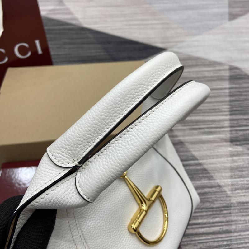 Gucci Softbit medium top handle bag White 837467