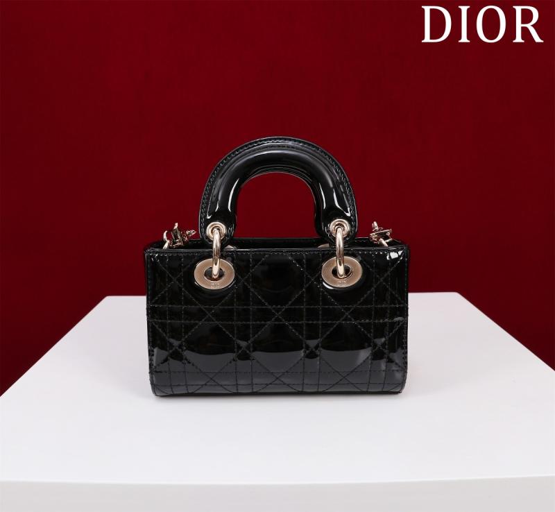Lady D-Joy Patent Micro Bag Black M0542