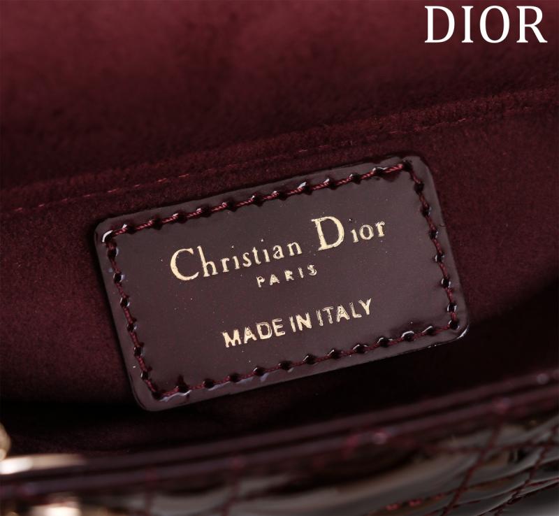 Lady D-Joy Patent Micro Bag Burgundy M0542