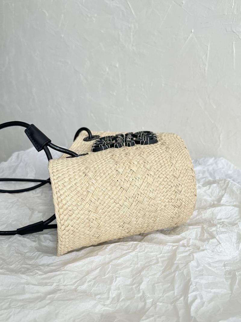 Loewe Paulas Ibiza Small Anagram Basket Bag Black L59034
