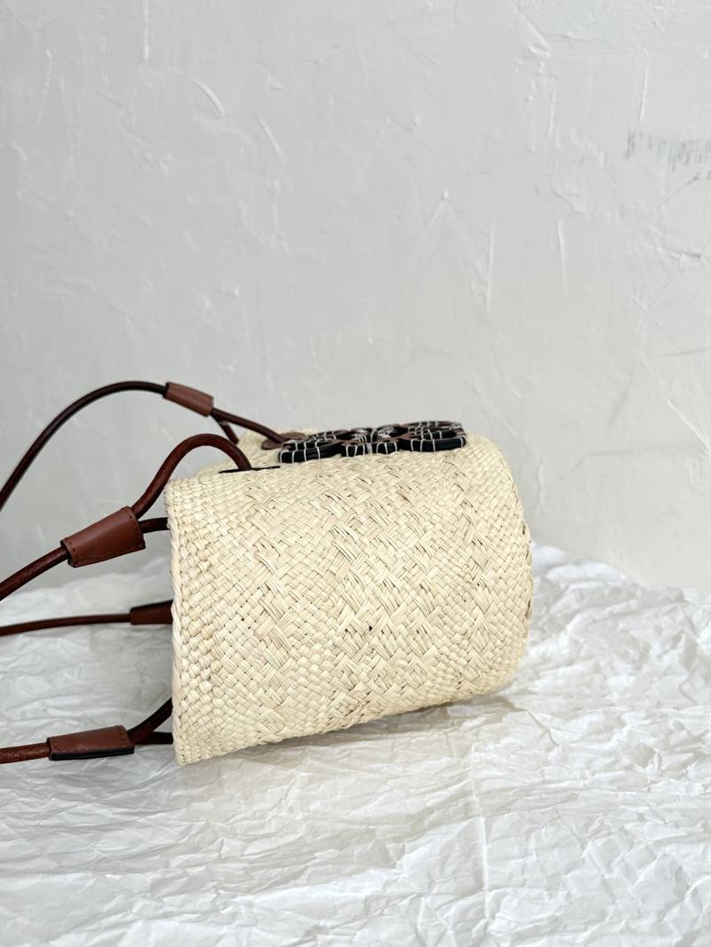 Loewe Paulas Ibiza Small Anagram Basket Bag Brown L59034