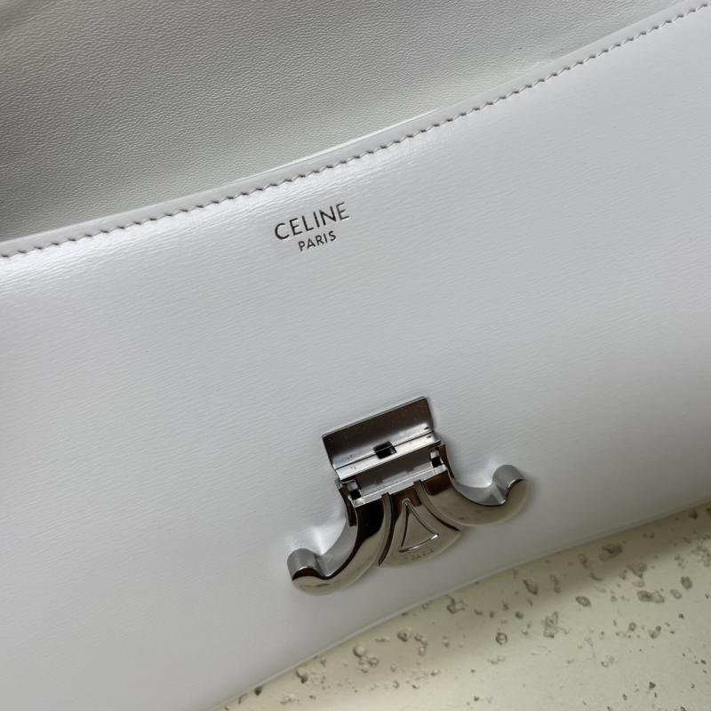Medium Celine Lola Bag White 115533