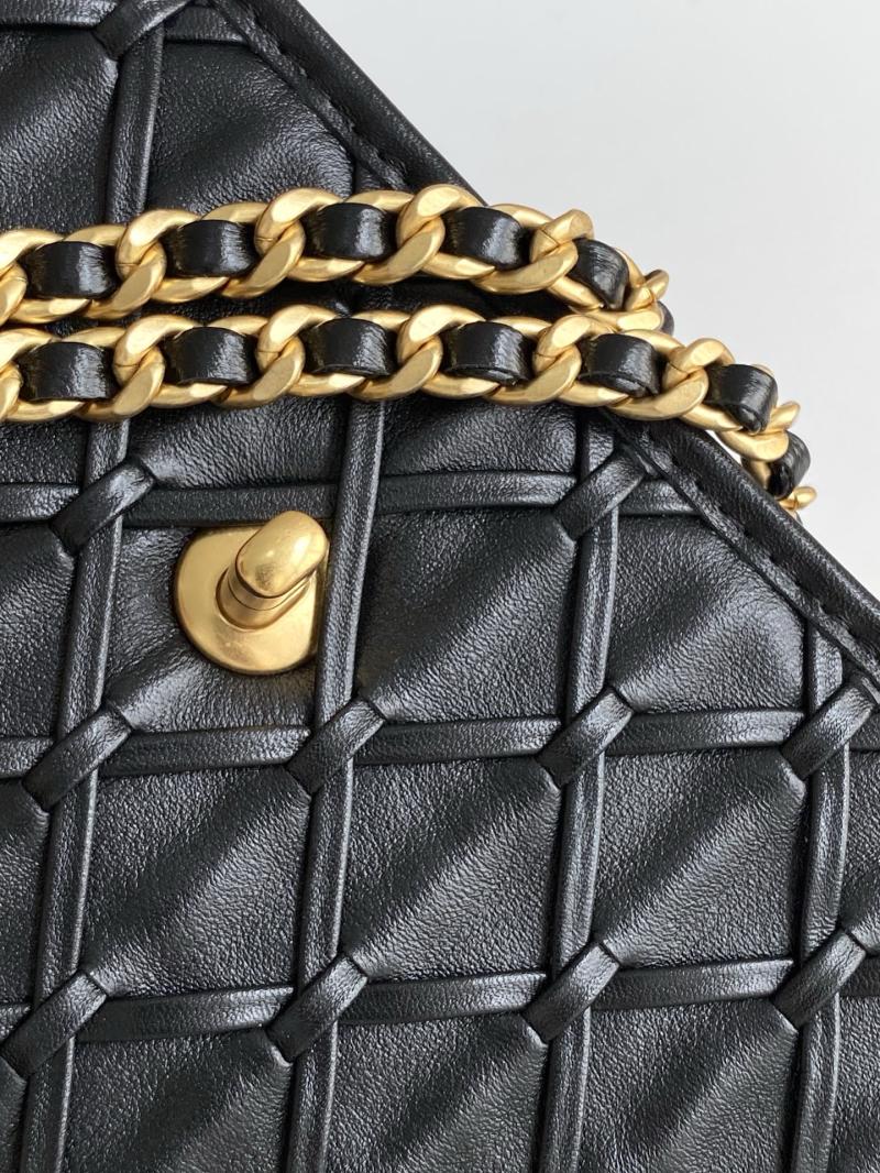 Medium Chanel Calfskin Flap Bag Black AS4795
