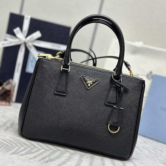 Medium Prada Galleria Saffiano leather bag Black 1BA863