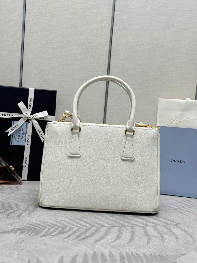 Medium Prada Galleria Saffiano leather bag White 1BA863