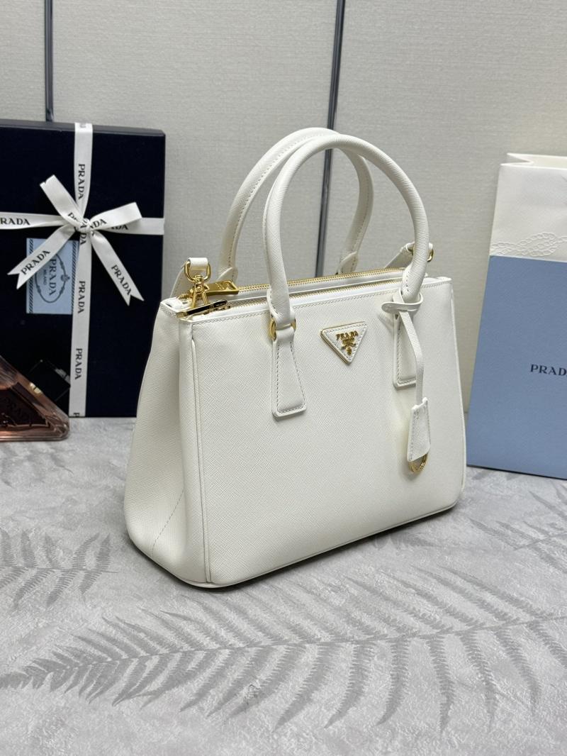 Medium Prada Galleria Saffiano leather bag White 1BA863