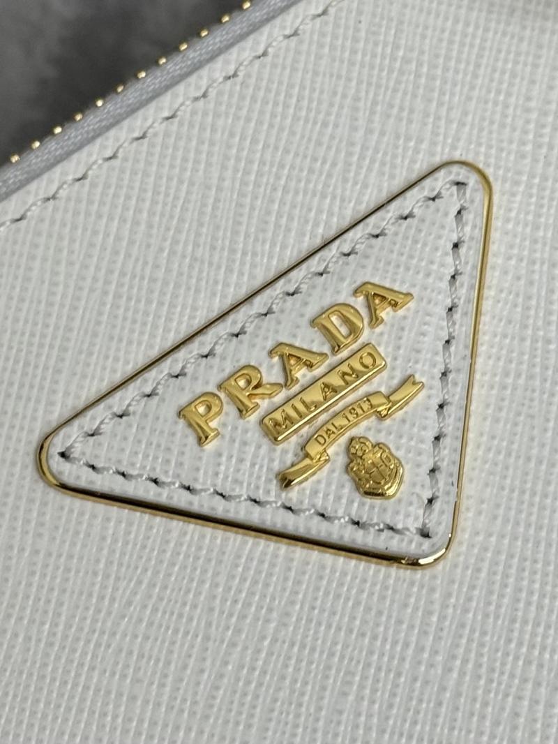 Medium Prada Galleria Saffiano leather bag White 1BA863