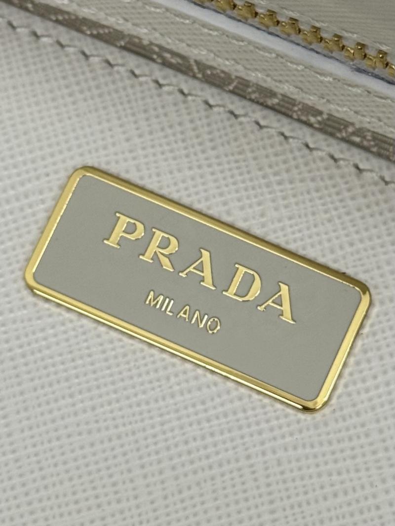 Medium Prada Galleria Saffiano leather bag White 1BA863