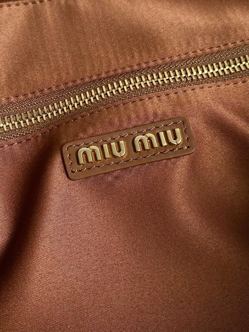 Miu Miu Beau Leather bag Cognac 5BB163
