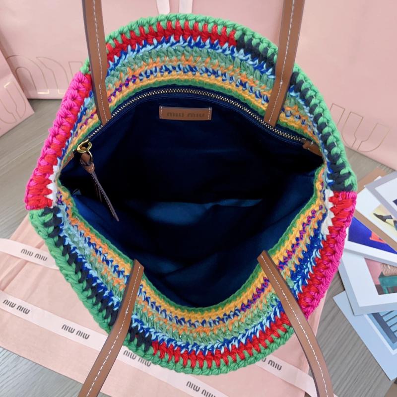 Miu Miu Crochet Tote Bag Multicolored 5BG248