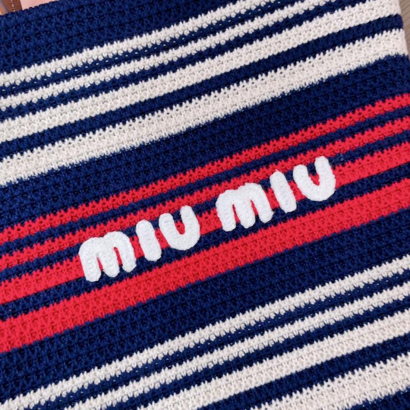 Miu Miu Crochet Tote Bag Red 5BG248