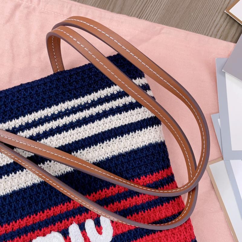 Miu Miu Crochet Tote Bag Red 5BG248
