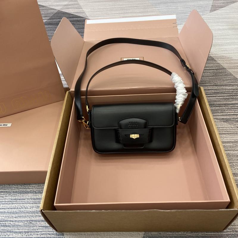 Miu Miu Penny Leather Bag Black 5BD270