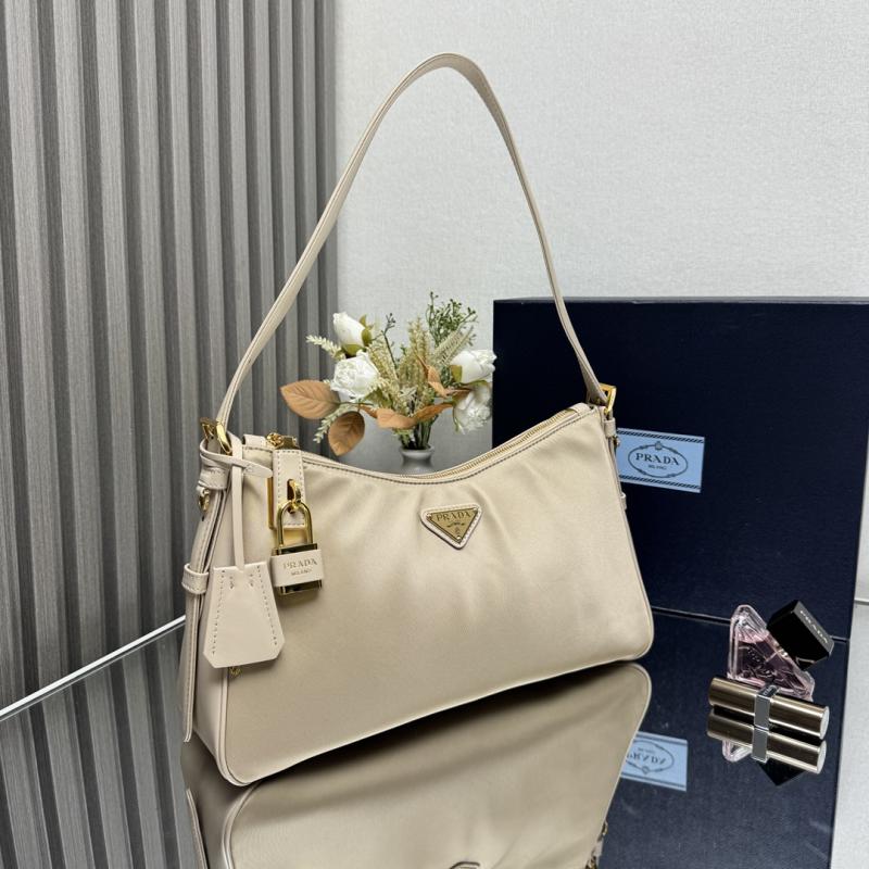 Prada Aimee large shoulder bag Beige 1BC232