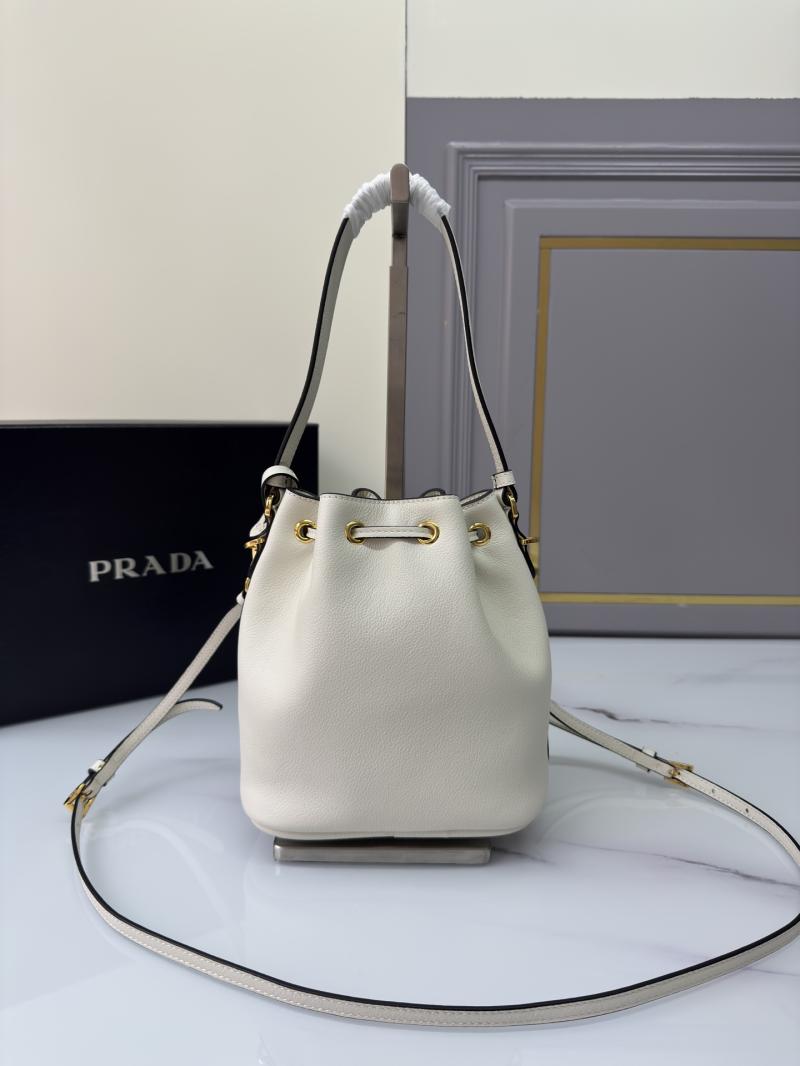 Prada Leather mini bag White 1BE067