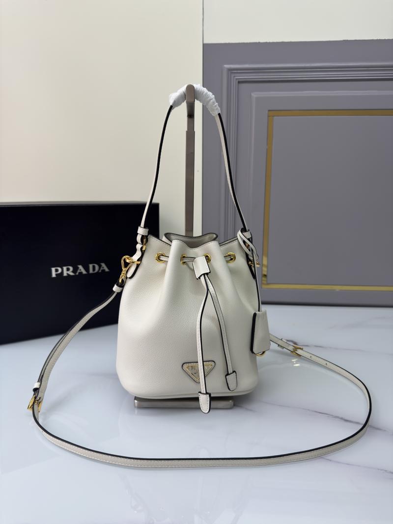 Prada Leather mini bag White 1BE067