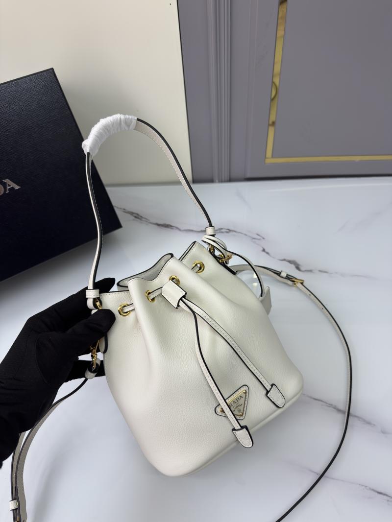 Prada Leather mini bag White 1BE067