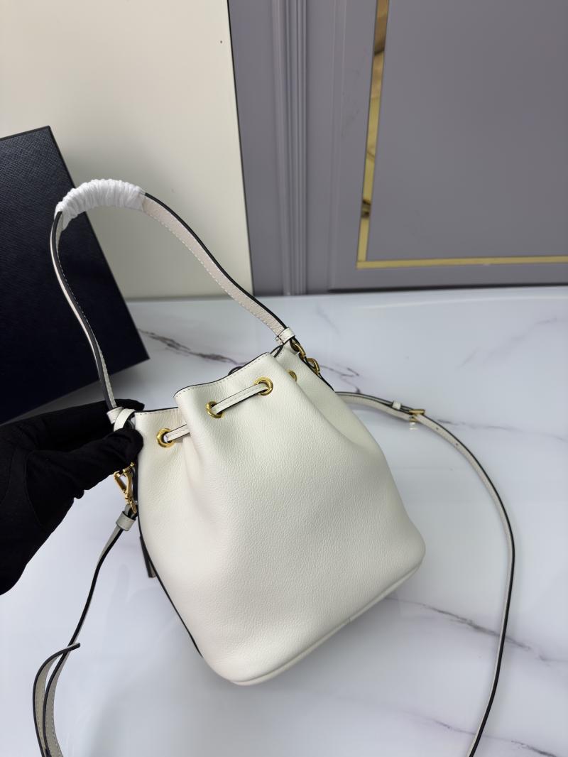 Prada Leather mini bag White 1BE067