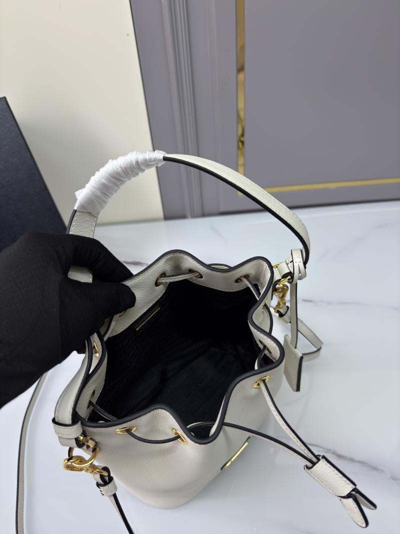 Prada Leather mini bag White 1BE067