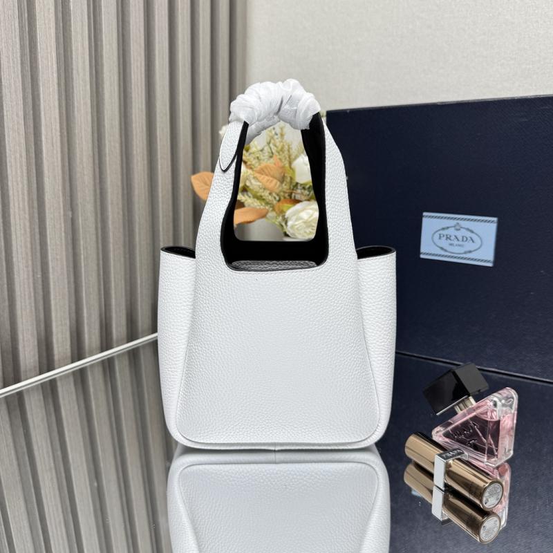 Prada Leather mini handbag White 1BA349