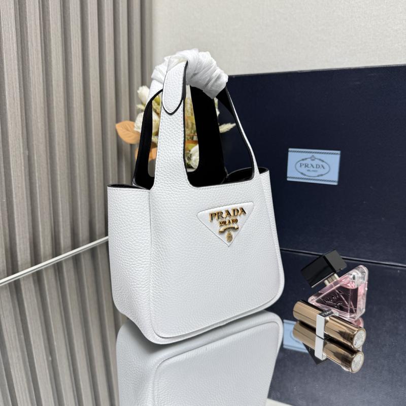 Prada Leather mini handbag White 1BA349