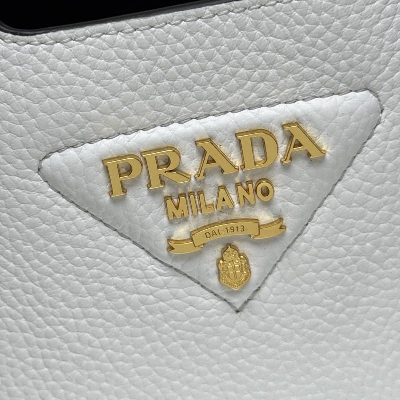 Prada Leather mini handbag White 1BA349