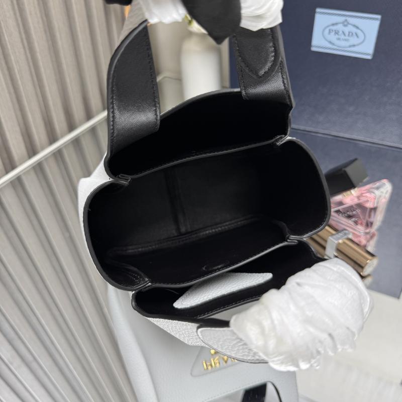 Prada Leather mini handbag White 1BA349