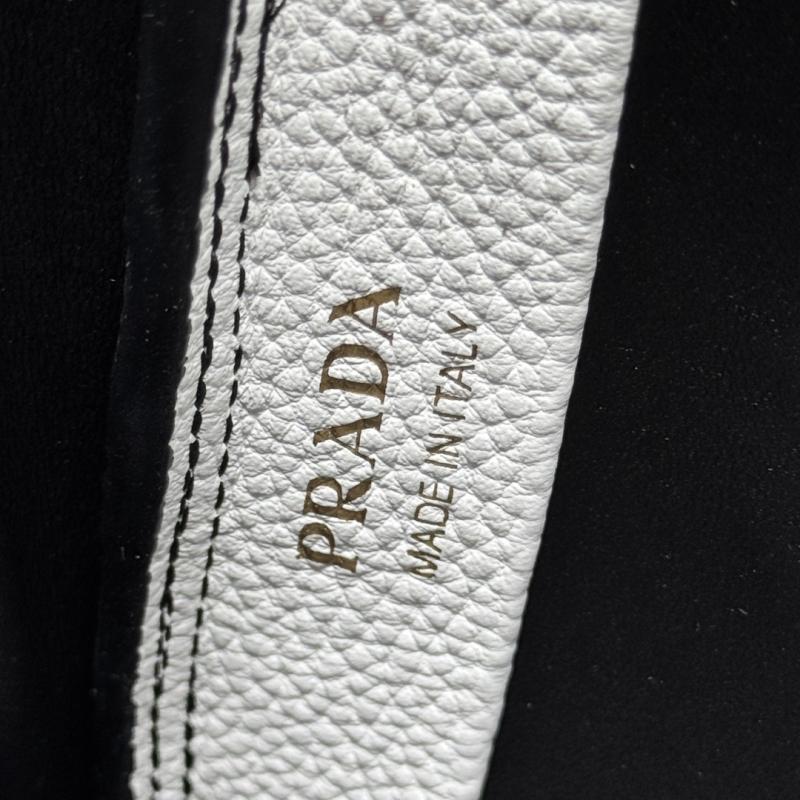 Prada Leather mini handbag White 1BA349