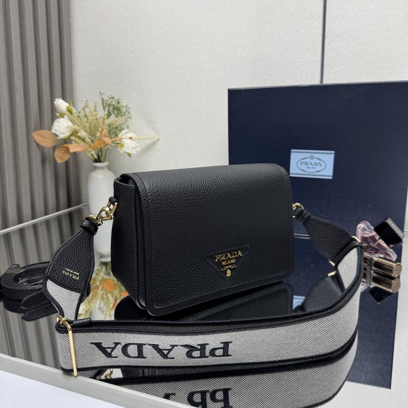 Prada Leather shoulder bag Black 1BD314