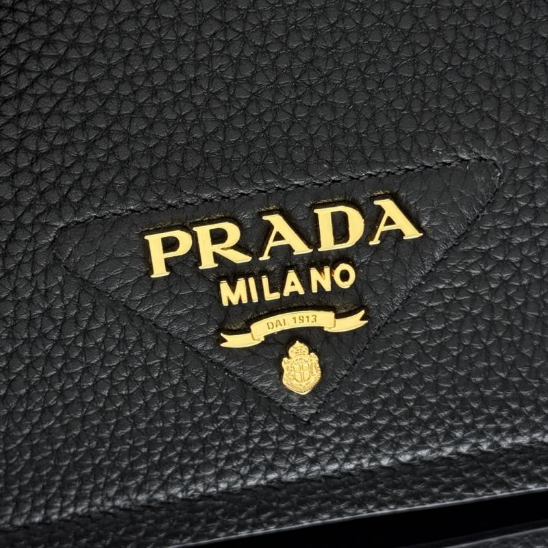 Prada Leather shoulder bag Black 1BD314