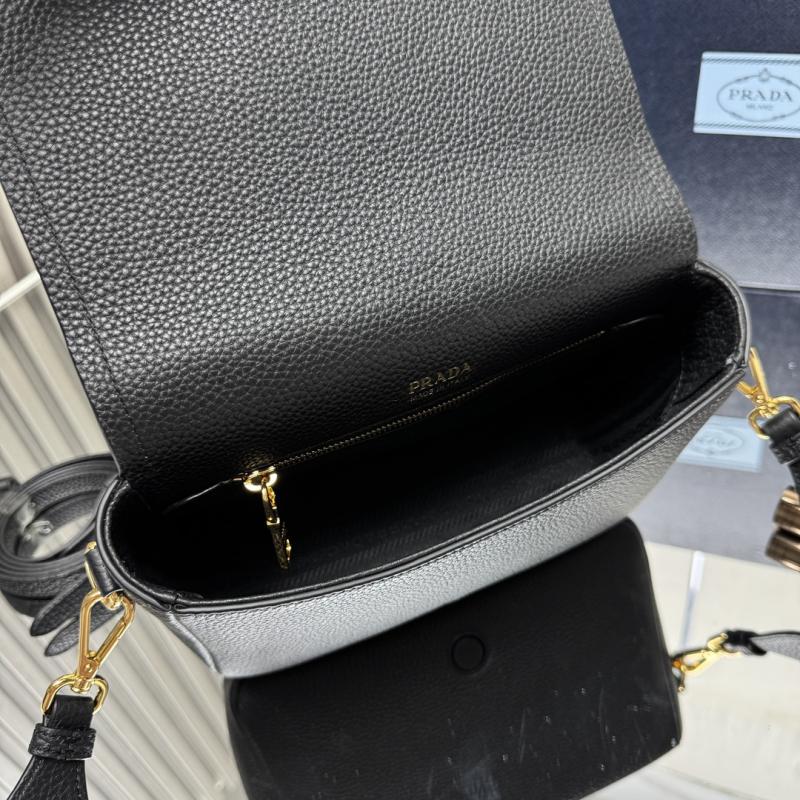 Prada Leather shoulder bag Black 1BD314