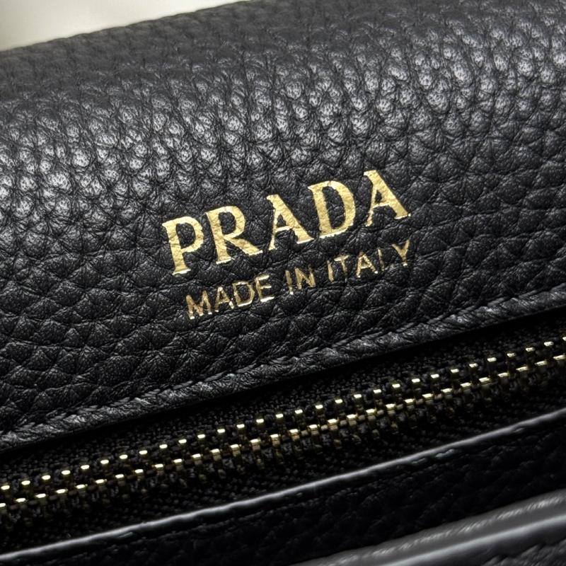 Prada Leather shoulder bag Black 1BD314