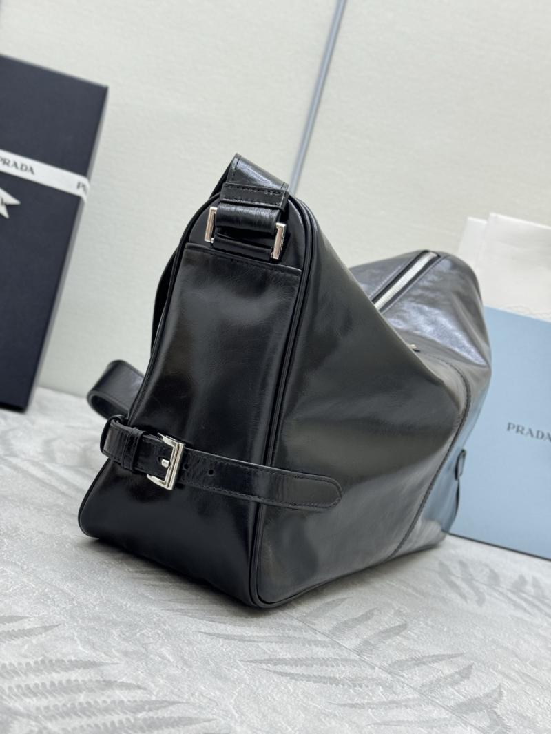 Prada Leather shoulder bag Black 2VH187