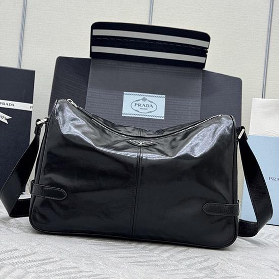 Prada Leather shoulder bag Black 2VH187