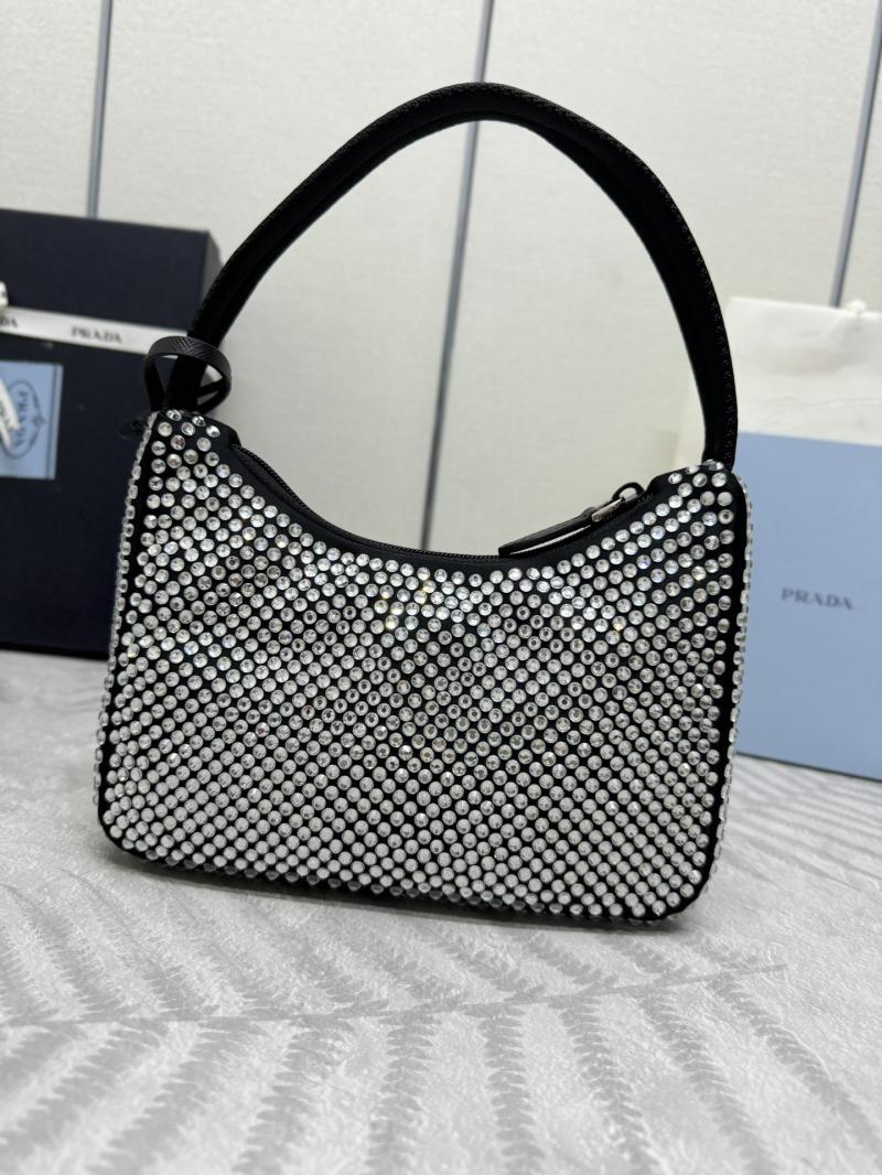 Prada Re-Edition 2000 mini-bag with crystals 1NE515