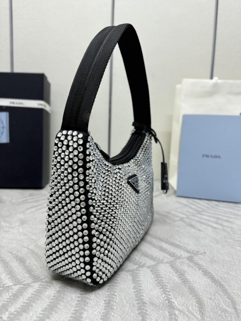 Prada Re-Edition 2000 mini-bag with crystals 1NE515
