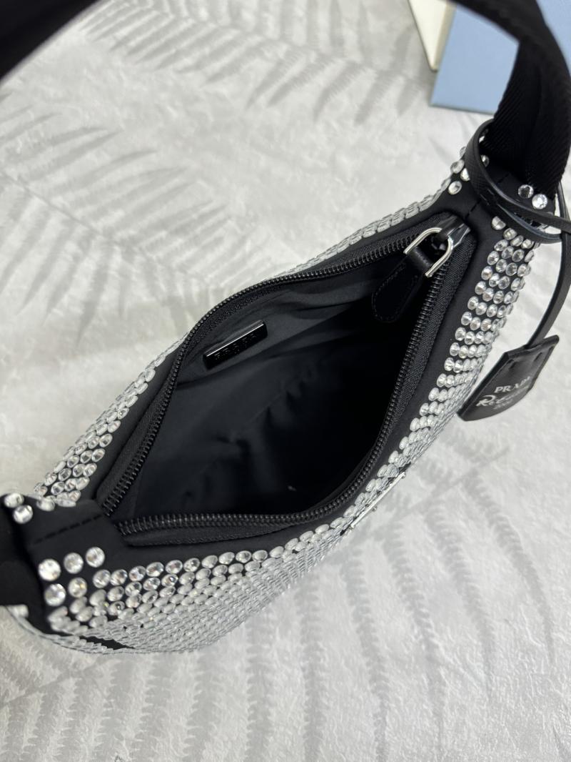 Prada Re-Edition 2000 mini-bag with crystals 1NE515