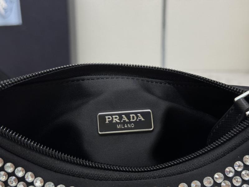 Prada Re-Edition 2000 mini-bag with crystals 1NE515