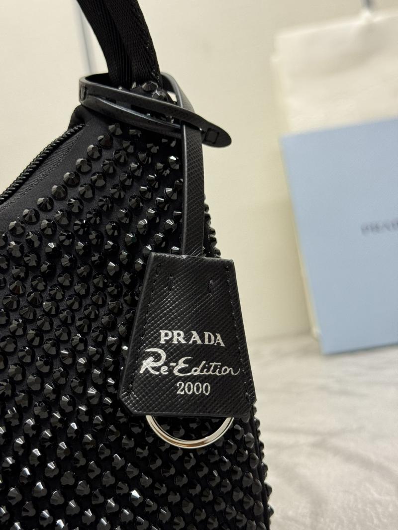 Prada Re-Edition 2000 mini-bag with crystals 1NE515