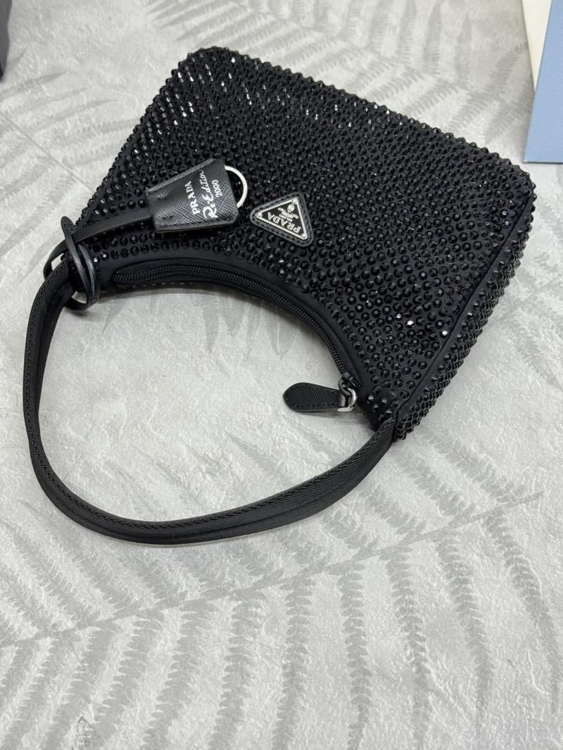 Prada Re-Edition 2000 mini-bag with crystals 1NE515