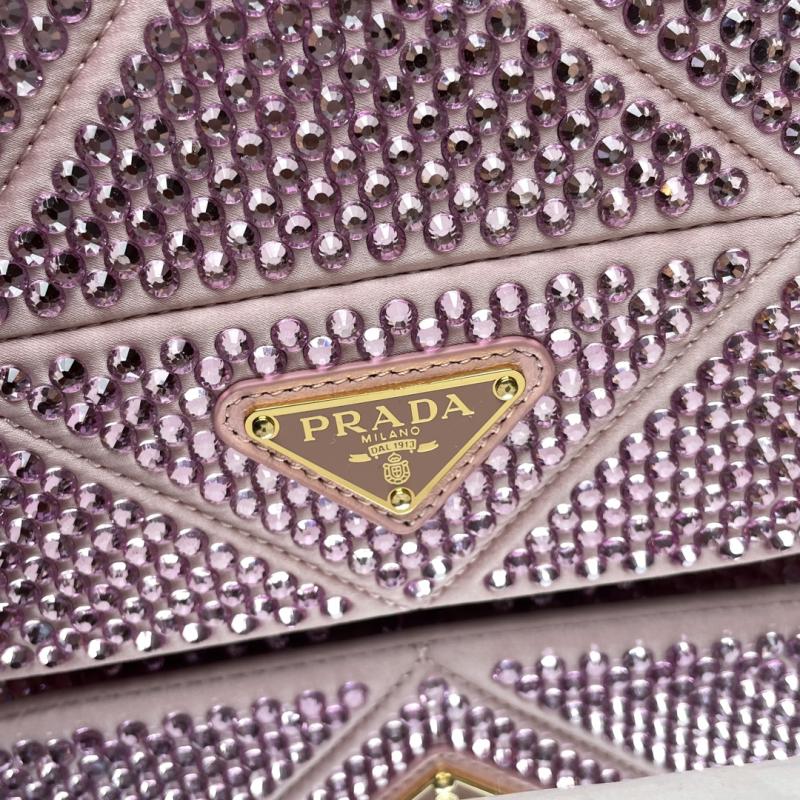 Prada Satin Mini-bag With Crystals Pink 1BD329