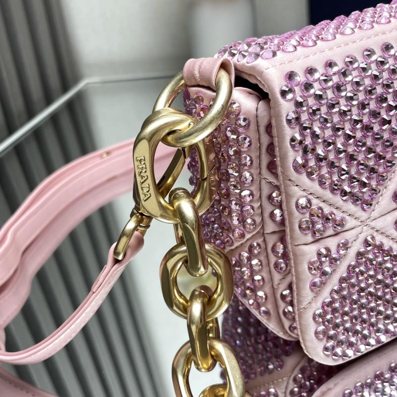 Prada Satin Mini-bag With Crystals Pink 1BD329