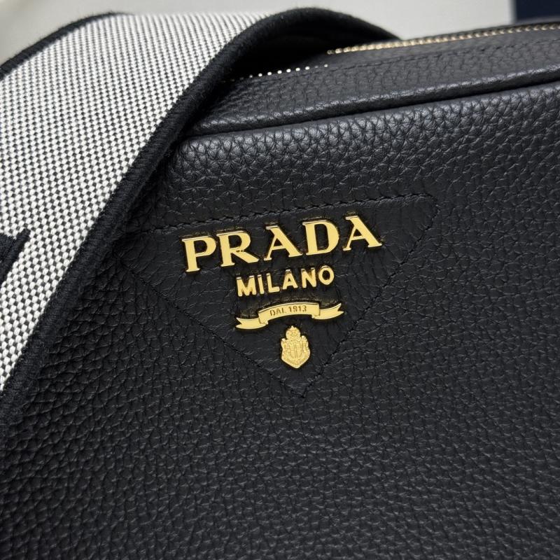 Prada Small leather shoulder bag Black 1BH082