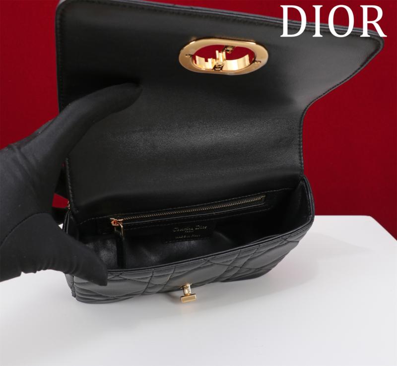 Small Soft Dior Caro Bag Black M9252