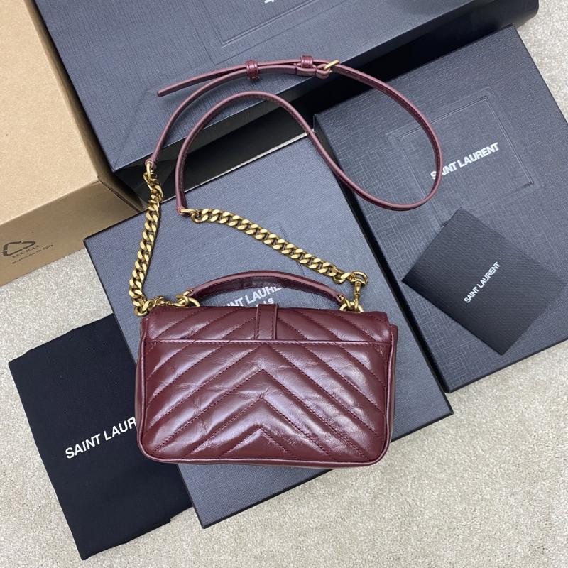 YSL College Mini Chain Bag Red 779430