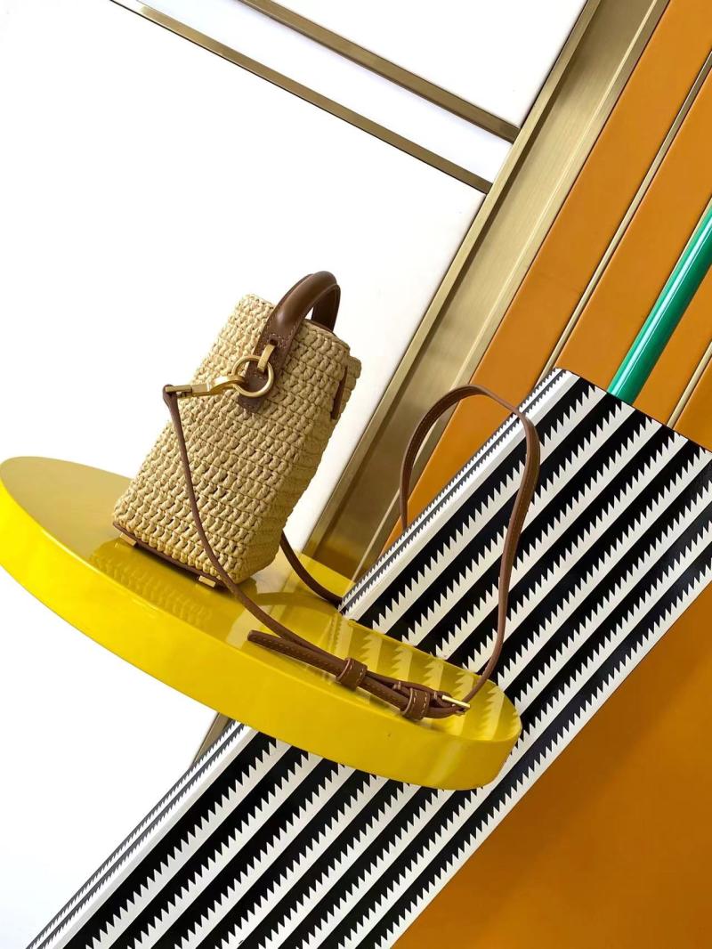 YSL Mini Le 37 Raffia Bucket Bag 749036
