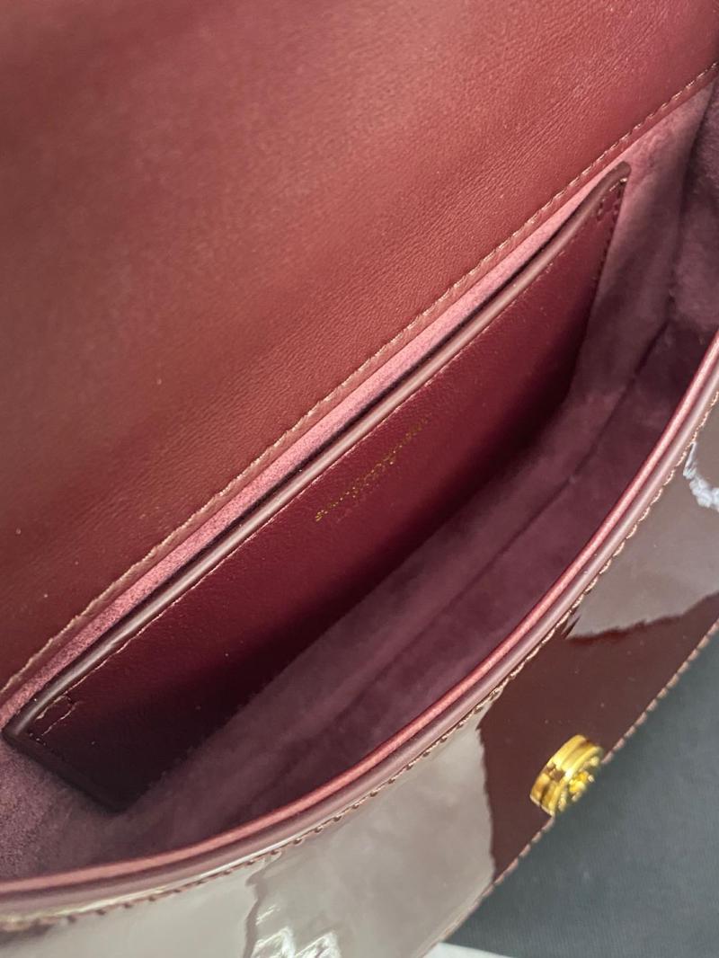 YSL Voltaire Top Handle Burgundy 800846