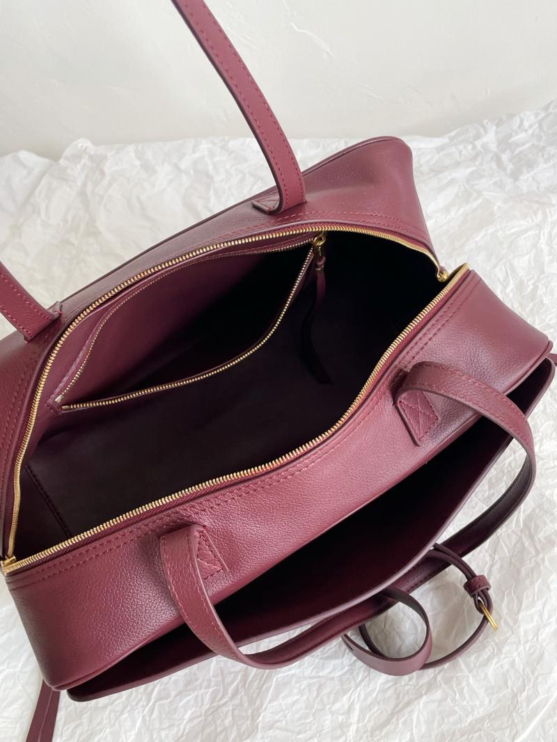 Balenciaga Carrie Medium Bowling Bag Burgundy 826425