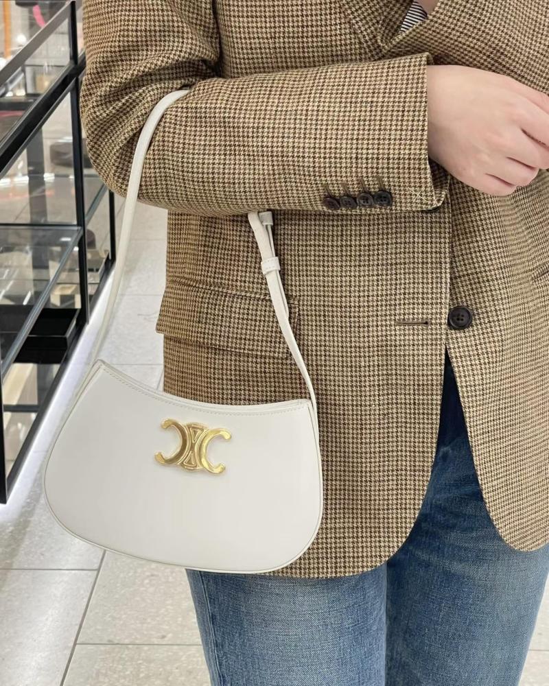 Celine Medium Tilly Bag 115703 White