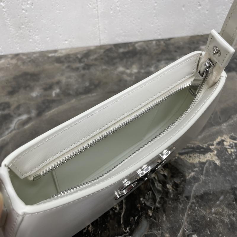Celine Medium Tilly Bag White with Silver115703